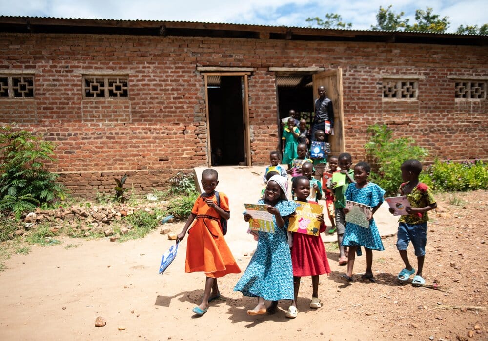 School children in rural Malawi