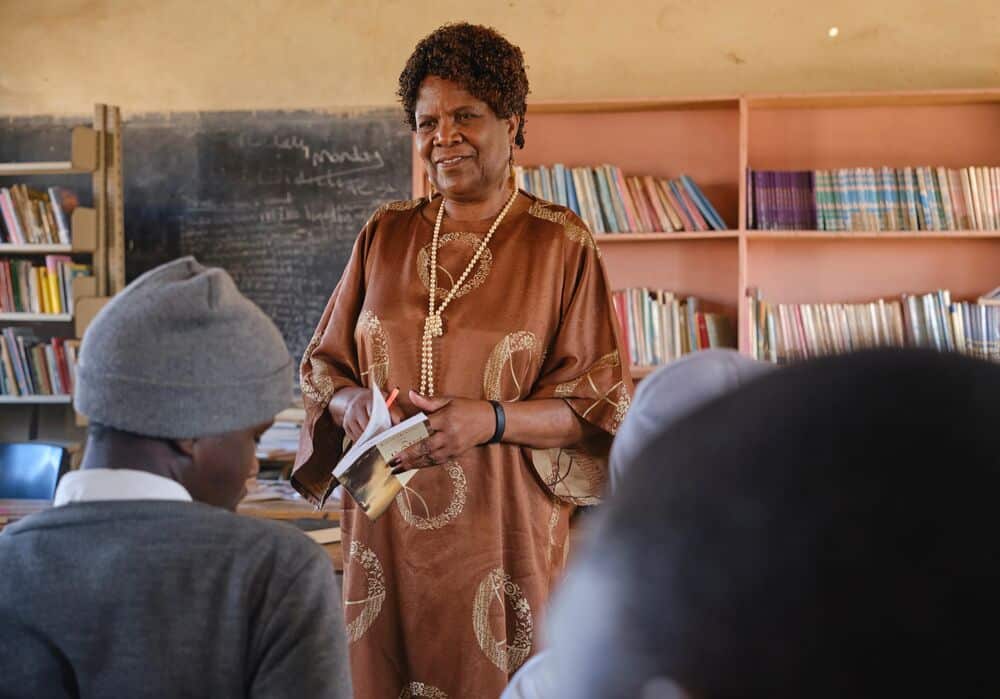 Cynthia teaching in her classroom